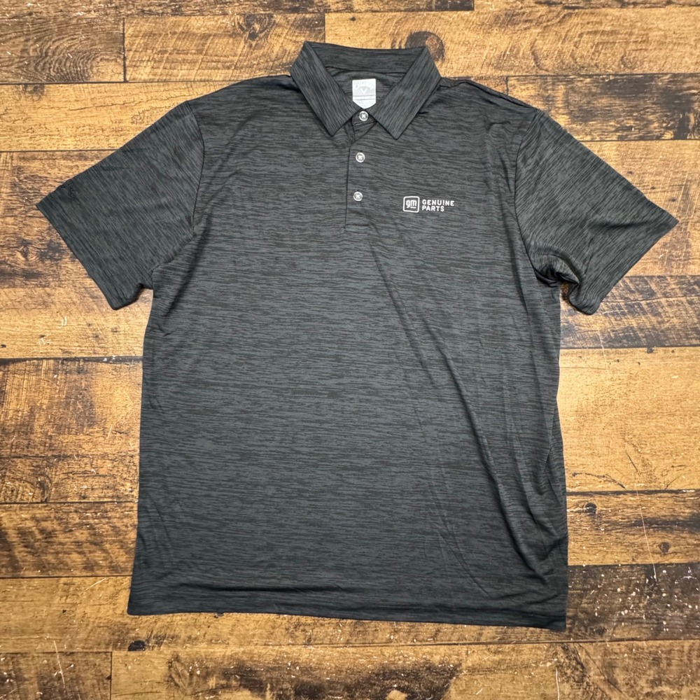 Callaway Mens Golf Polo Shirt Gray Heathered GM Genuine Parts XL‎